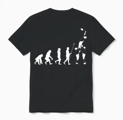 Evolution Rugby Player – Xv De France Rugby Gift T-Shirt, Black Unisex T-Shirt - Black