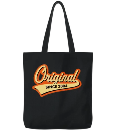 Original Since 2004 (year of Birth, Birthday / 3c) Tote Bags - Black