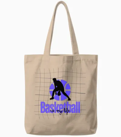 Basketball Passion - Sporty Collection Tote Bags - Natural