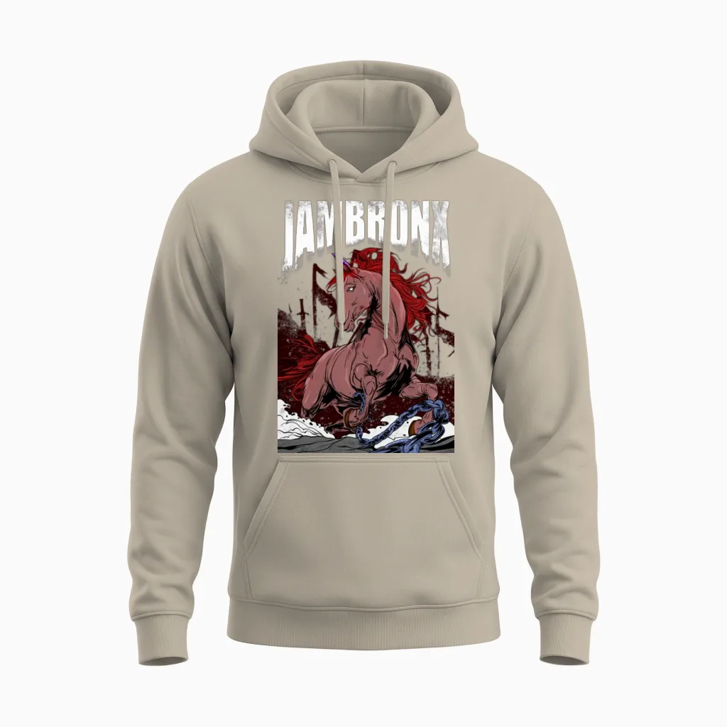 Royal Horse - Lovers Unisex Hoodie in Sand