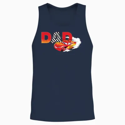 Disney & Pixar's Cars Dad Birthday Gift Father's Day Unisex Tank Top - Navy