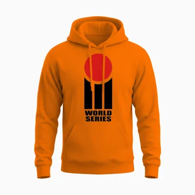 World Series Cricket Retro Unisex Hoodie - Safety Orange