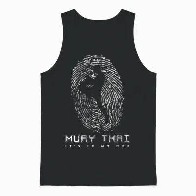 Muay Thai Dna Unisex Tank Top - Black