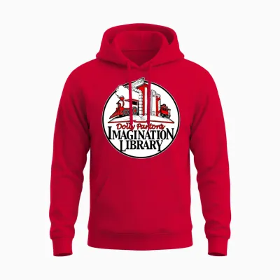 Dolly Parton S Imagination Library Unisex Hoodie - Red