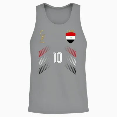 Iraq Flag Iraqi Pride Lovers Retro Unisex Tank Top - Sport Grey