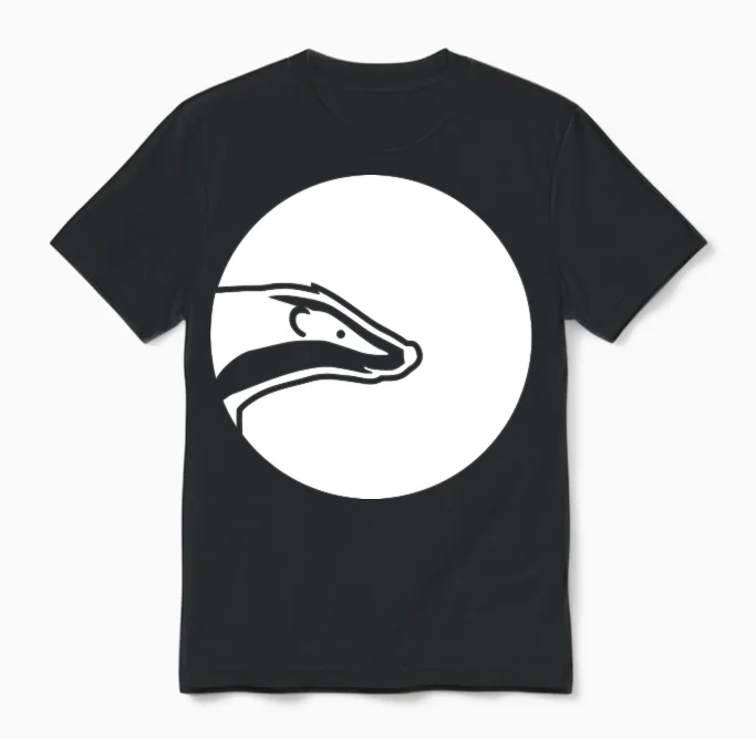 Badger Unisex T-Shirt in Black