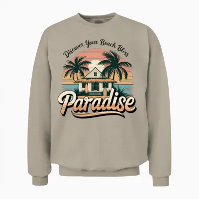 Beach Paradise Unisex Sweatshirt - Sand