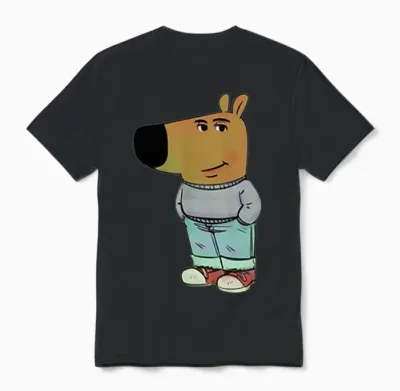 T-Shirt - Chill Guy Entspannter Typ - Unisex Erwachsene - Schwarz - S - Kurzarm - Klassisch - Cartoon - Lustiges Design Für Meme Fans Unisex T-Shirt - Black