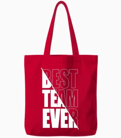 Best Team Ever Teamwork Team Building Team Tote Bags - Red