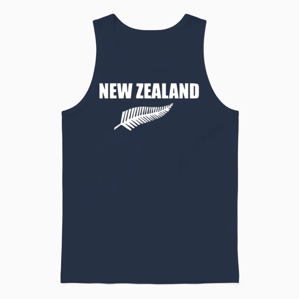 New Zealand Unisex Tank Top in Navy