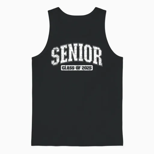 Senior 2025 Graduation Class of 2025 Senior 2025 Unisex Tank Top in Black
