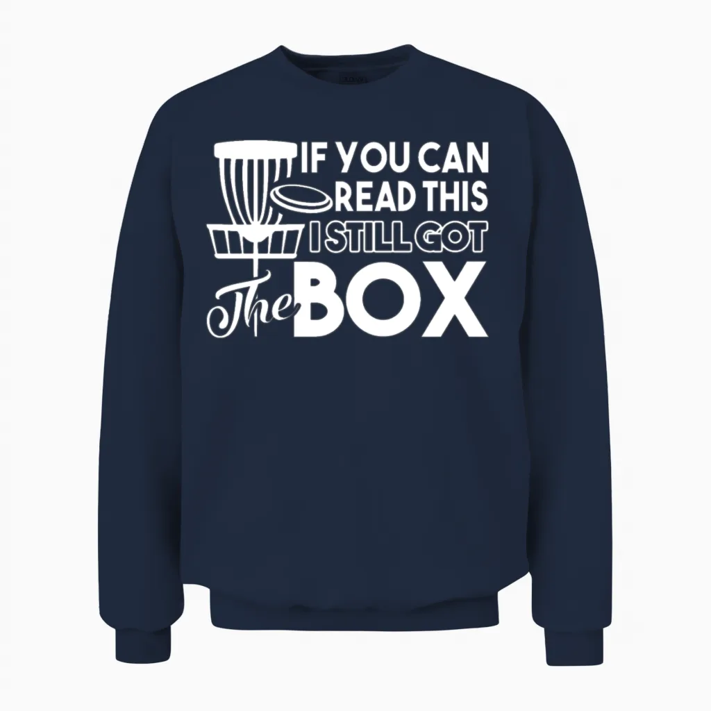 Disc Golf Funny Disc Golf Unisex Sweatshirt in Navy