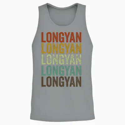 Longyan China Retro Vintage Unisex Tank Top - Sport Grey