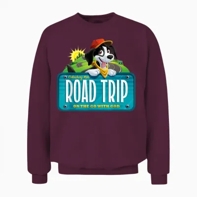 Celebrating Kids Road Trip on the Go with God Vbs 2025 Unisex Sweatshirt - Maroon