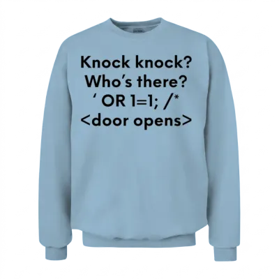 Funny Programmer Graphic Programming Injection Unisex Sweatshirt - Light Blue