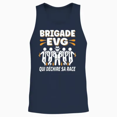 Brigade Evg Bachelor Party Groom Funny Funny Unisex Tank Top - Navy
