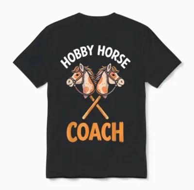 Hobby Horsing Steckenpferd Pferde Trainer Trainerin Coach Unisex T-Shirt - Black