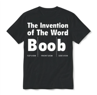 Funny Boob Unisex T-Shirt - Black