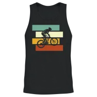 Mountainbike Retro Unisex Tank Top - Black – 2