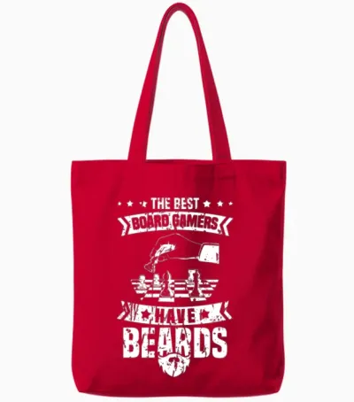 Board Games Tote Bags - Red