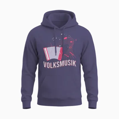 Folk Music Party Festival Outfit German Hits Unisex Hoodie - Heather Sport Dark Navy