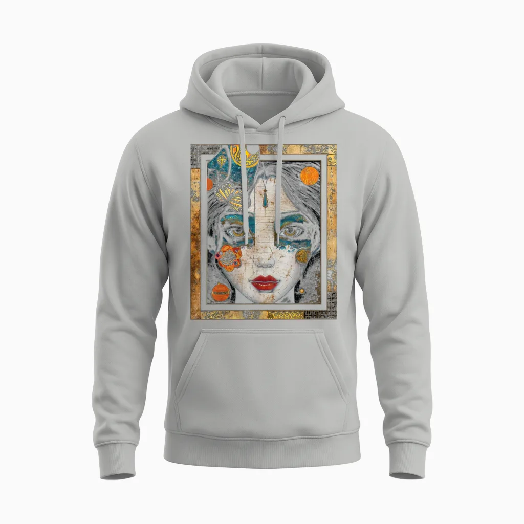Anime Women Graphic Colorful Unisex Hoodie in Ash