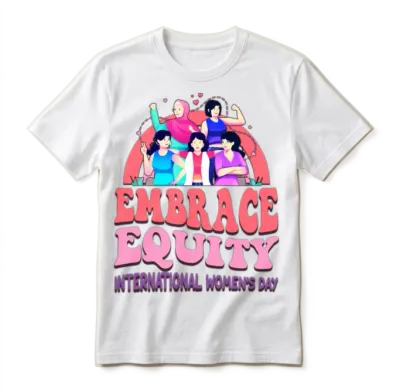 Women Supporting Women: International Women's Day Unisex T-Shirt - White