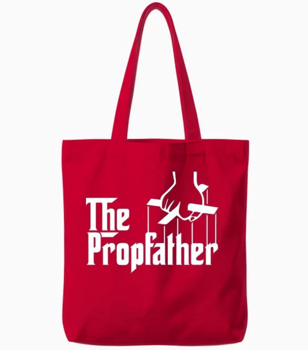Propfather Tote Bags in Red