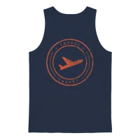 Travel Unisex Tank Top - Navy – 1