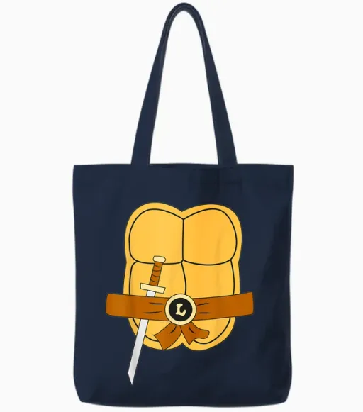 Mademark X Teenage Mutant Ninja Turtles - Leonardo Easy Halloween Costume Tote Bags - Navy
