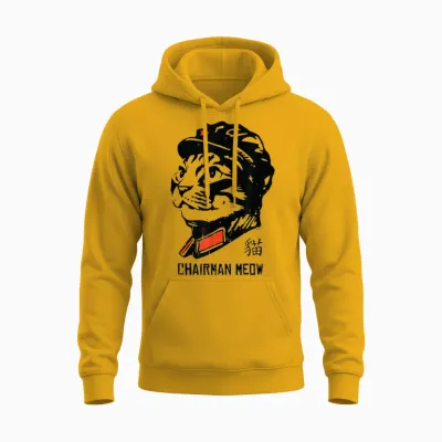 Süßes Katzen-T-Shirt Von Chairmans Love Boss Meow Police Unisex Hoodie - Gold