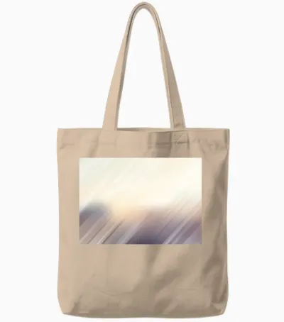 Abstract Blurred Lines Effect Tote Bags - Natural
