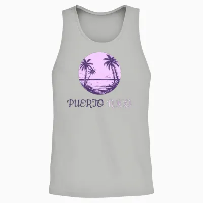 Puerto Rico Unisex Tank Top - Ash