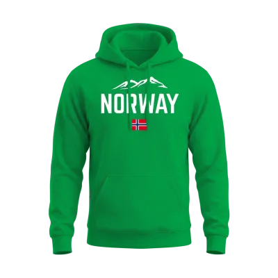 Norway Flag Norway Unisex Hoodie - Irish Green