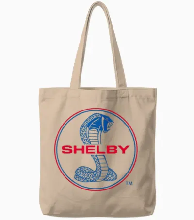 Klassisches Shelby Super Snake Logo Tote Bags - Natural