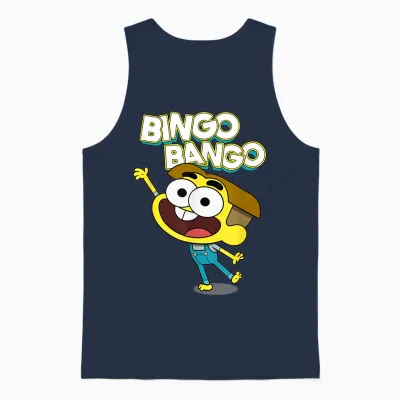Disney Channel Big City Greens Cricket Bingo Bango Unisex Tank Top - Navy
