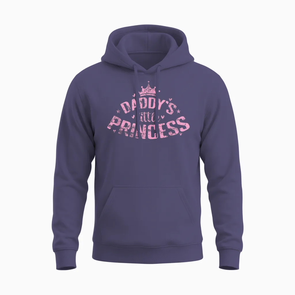 Papas Kleine Prinzessin Märchenmomente Unisex Hoodie in Heather Sport Dark Navy
