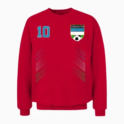 Usbekistan Pride Usbekistanische Flagge Liebhaber Unisex Sweatshirt - Red