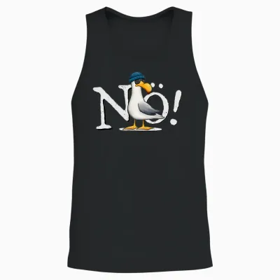 Nö! Mach Ich Nich! Kein Bock Nichtstun Nordsee Ostsee Möwe Unisex Tank Top - Black