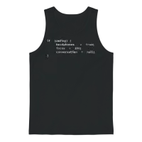 Coding Headphones, Coder, Programmer Unisex Tank Top - Black – 1