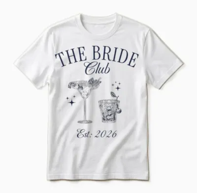 Bachelorette-Party Der Bride Club, Est 2026 Bride Unisex T-Shirt - White