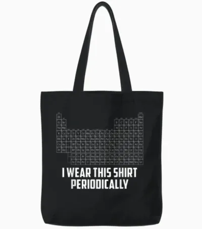 Periodensystem I Wear This Periodically Rock Grace Chemistry Tote Bags - Black