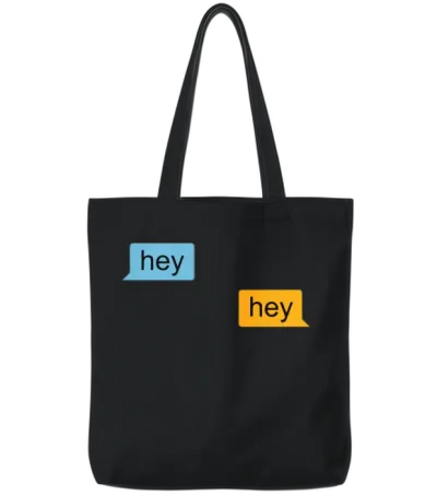 Hey Grindr Classic Tote Bags - Black