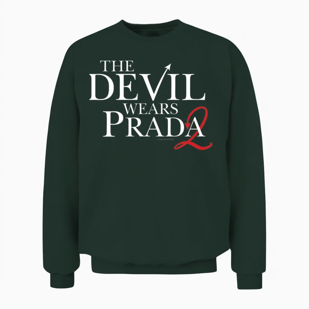 The Devil Wears Prada 2 Official Logo 2 as Red Devil's Tail T-Shirt Haut De Gamme Unisex Sweatshirt in Forest