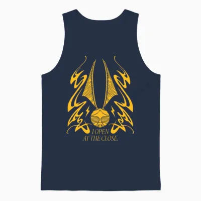 Harry Potter Golden Snitch I Open at the Close Unisex Tank Top - Navy