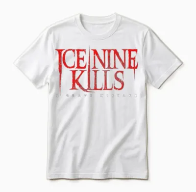 Ice Nine Kills – Crow Logo T-Shirt, Black, S Unisex T-Shirt - White