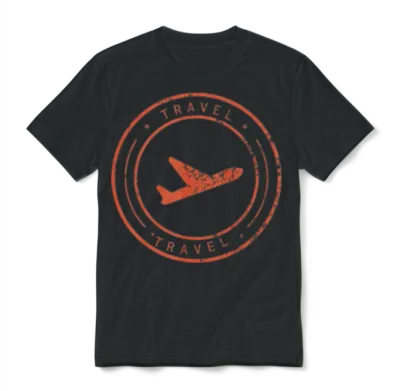 Travel Unisex T-Shirt - Black