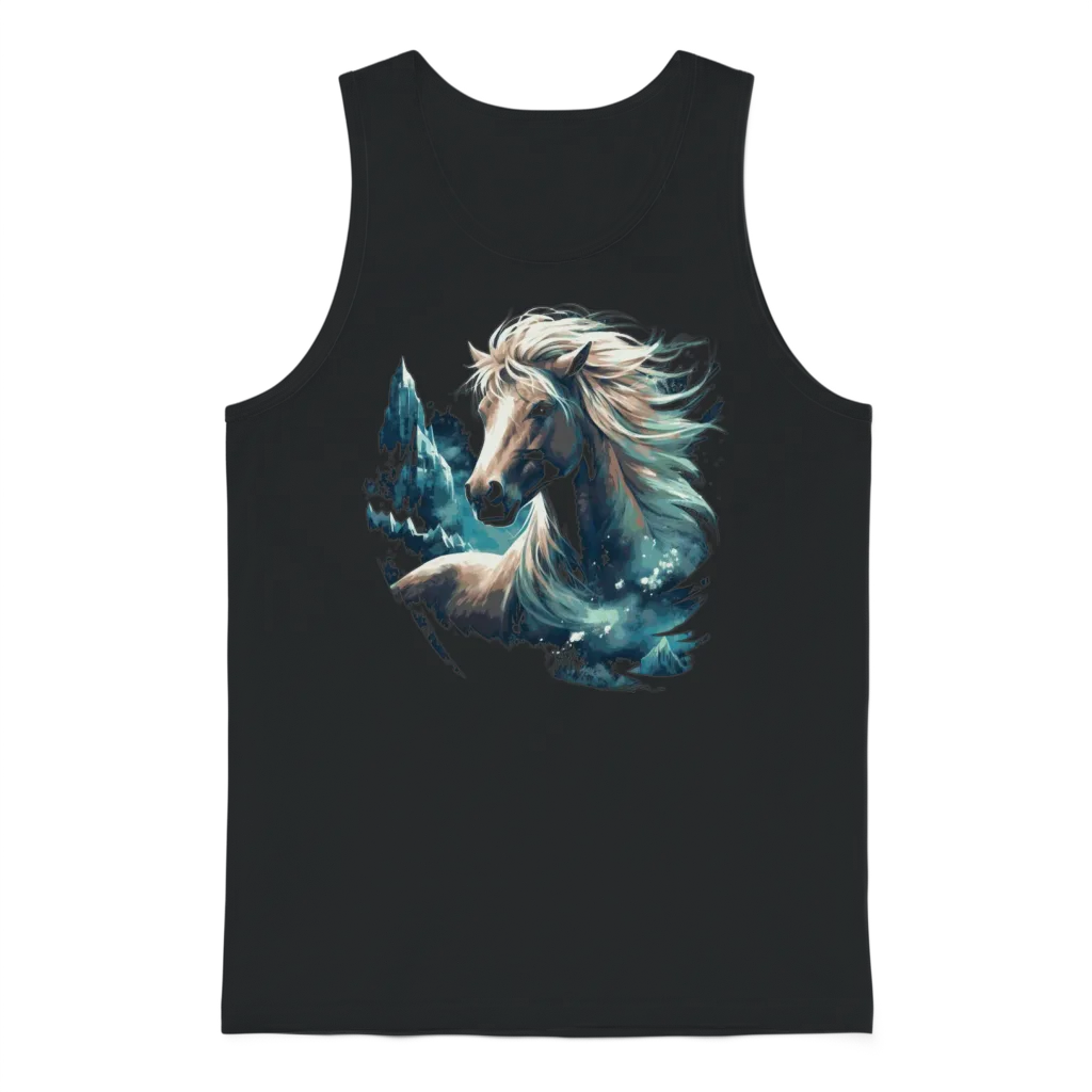 Icelandic Horse Fantasy โ Lovers Gift Unisex Tank Top - Black