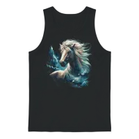 Icelandic Horse Fantasy — Lovers Gift Unisex Tank Top - Black – 1