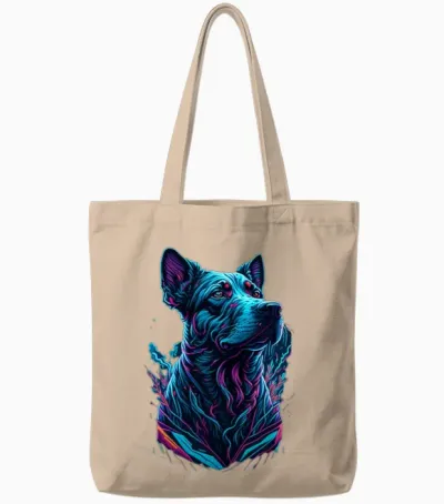 Dog Tote Bags - Natural